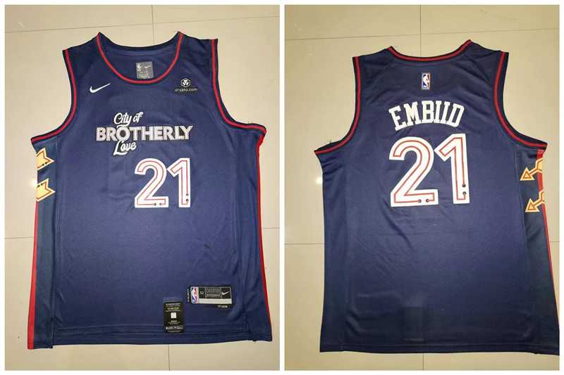 76ers 21 Joel Embiid Navy Nike 2023-24 City Edition Swingman Jersey,We sell and wholesale 76ers 21 Joel Embiid Navy Nike 2023-24 City Edition Swingman Jersey on line form chian!